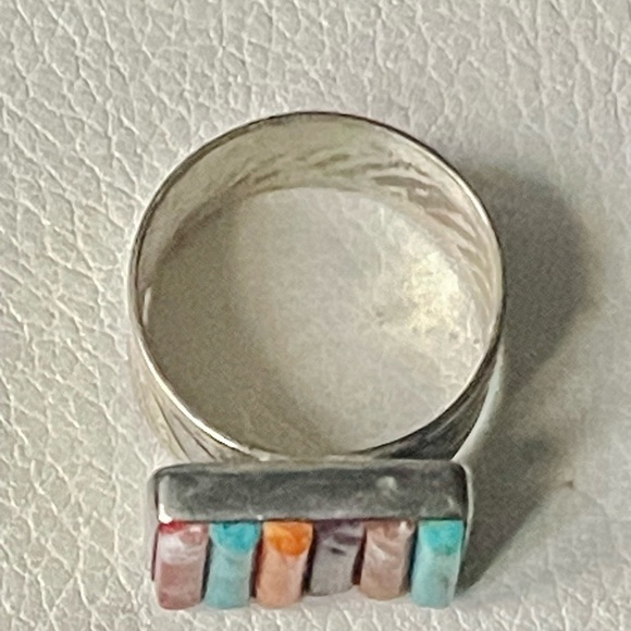 VTG Jay King Mine Finds Turquoise Coral Spiny Oyster Sterling Mens  Ring Sz 10.5 - Picture 11 of 15